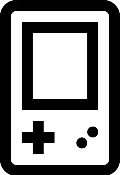 Computer Controller Game Icon Outline Style — Stock Vector