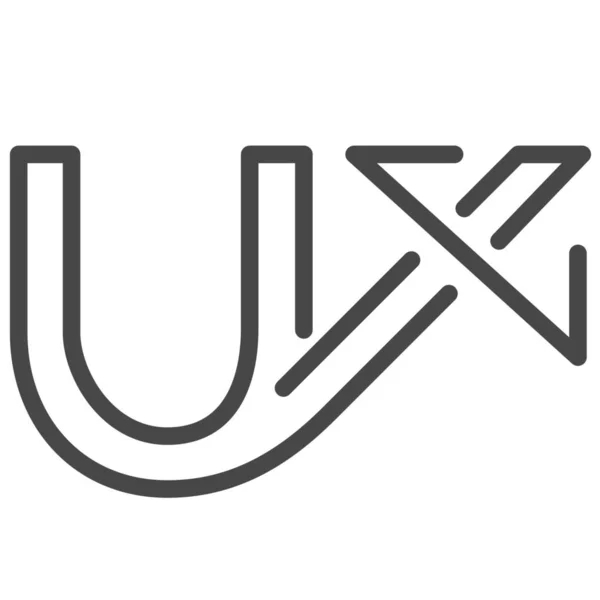 Outline Biçiminde Logo Yöntemi Işlem Simgesi — Stok Vektör