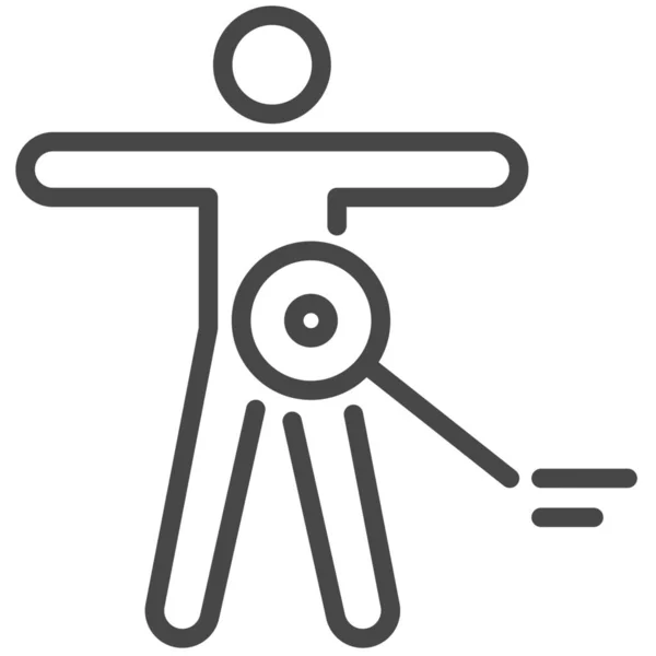 Икона Пробиотика Кишечника Стиле Наброска — стоковый вектор