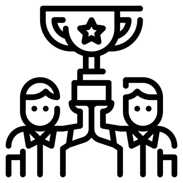 Premio Trofeo Taza Icono — Vector de stock