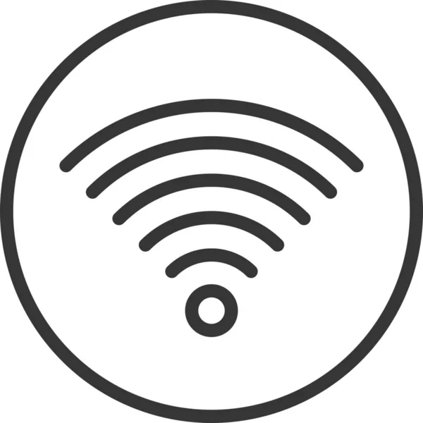 Verbindungssymbol Für Internet Router Outline Stil — Stockvektor