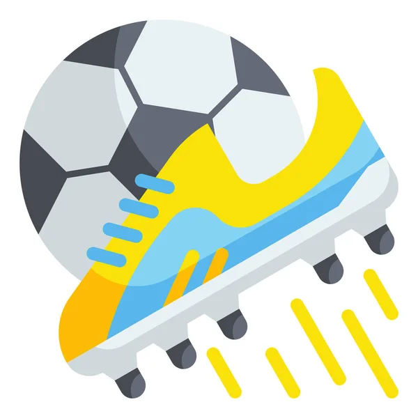 Zapato Fútbol Icono Fútbol — Vector de stock