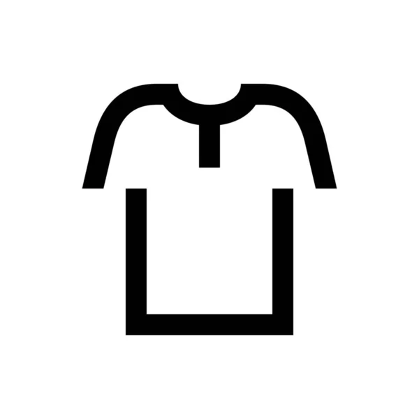 Kleding Kleding Polo Icoon Outline Stijl — Stockvector