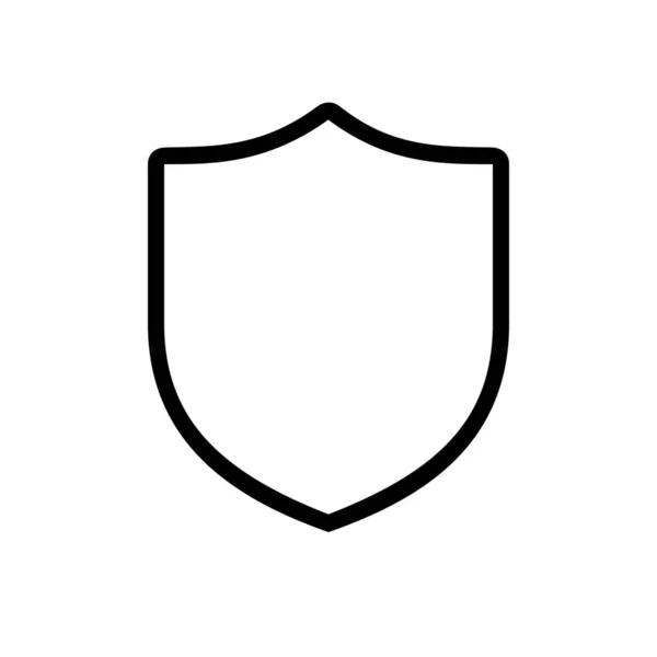 Schutz Sicherheitssymbol Outline Stil — Stockvektor