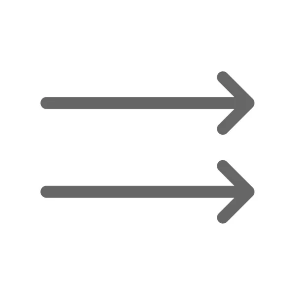 Flecha Siguiente Icono Derecha — Vector de stock