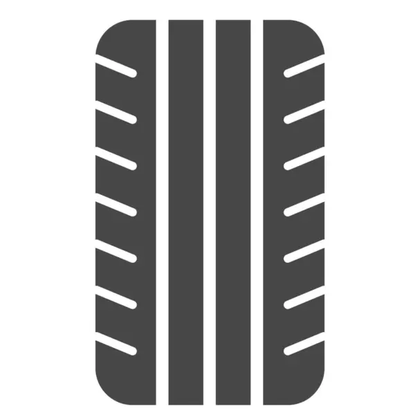 Rueda Repuesto Neumático Icono Estilo Sólido — Vector de stock