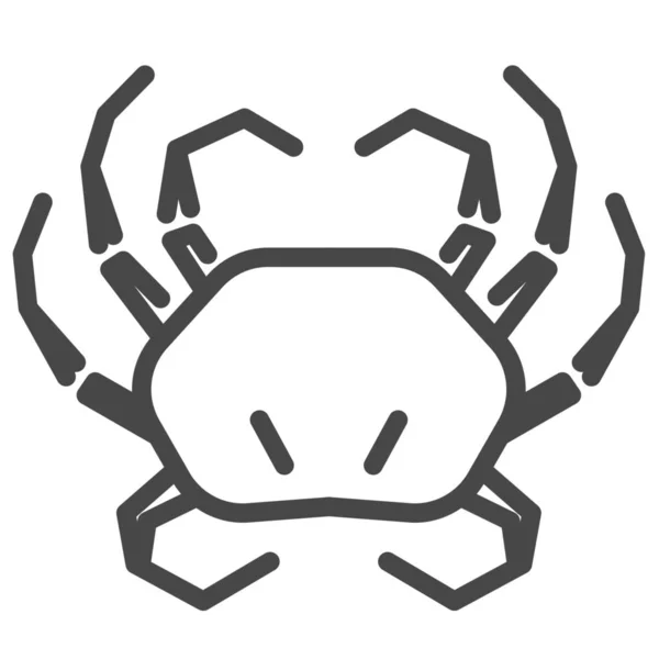 Crab Food Ingredient Icon Outline Style — Stock Vector