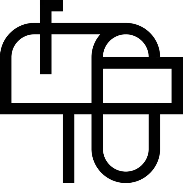 Иконка Электронной Почты Стиле Outline — стоковый вектор