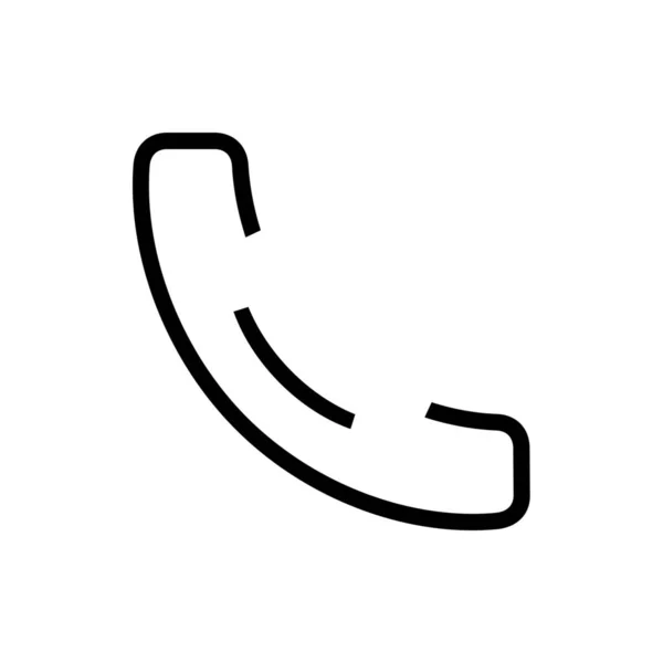 Handy Pickup Symbol Outline Stil — Stockvektor