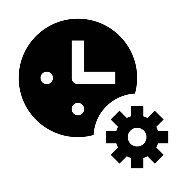 Icono Configuración Del Reloj Despertador — Archivo Imágenes Vectoriales