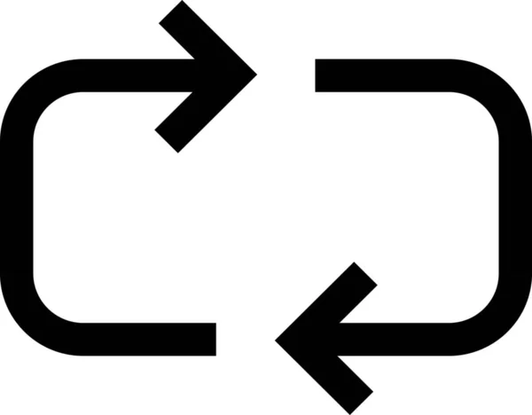 Pfeil Wiedergabe Symbol Solid Stil — Stockvektor