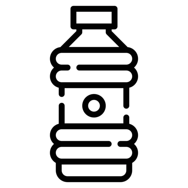 Aqua Flaska Dryck Ikon — Stock vektor
