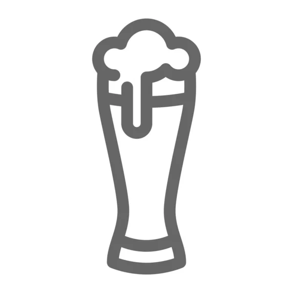 Icono Artesanal Cerveza Alcohol Estilo Esquema — Archivo Imágenes Vectoriales