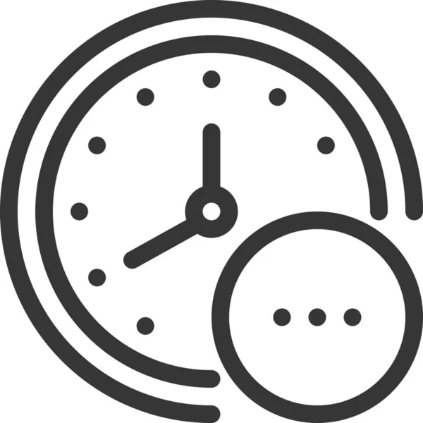 Reloj Despertador Icono Elipse Categoría Signos Símbolos — Vector de stock