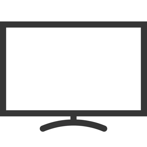 Definición Alto Icono Monitor Estilo Esquema — Vector de stock