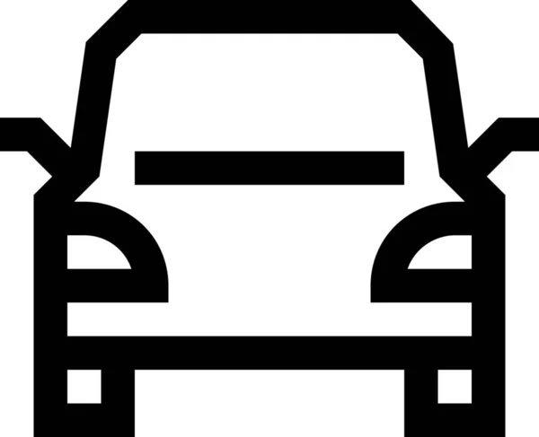 Icono Transporte Automóviles Estilo Esquema — Vector de stock