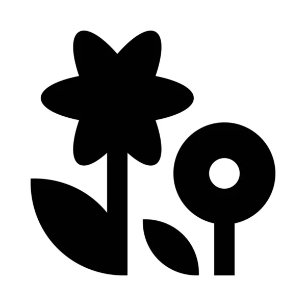 Flor Flor Floral Icono — Vector de stock