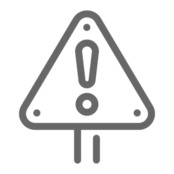 Alert Onder Pictogram Bouwteken — Stockvector