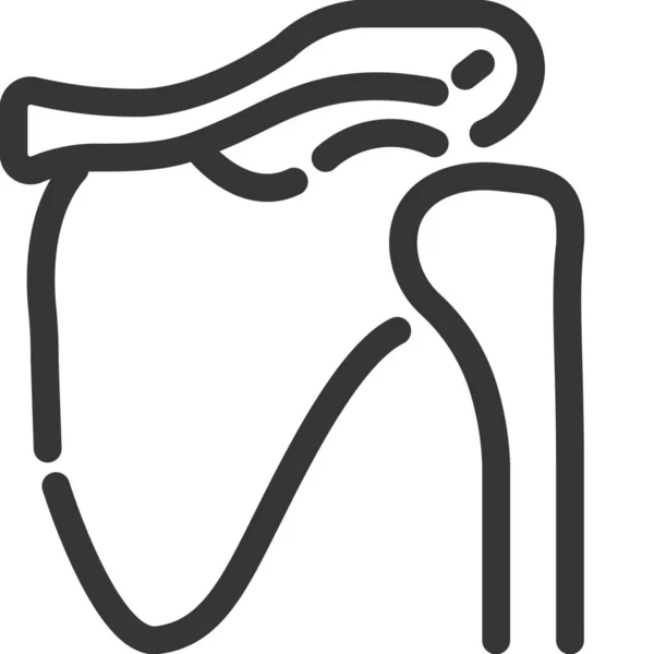 Іконка Плечової Лопатки — стоковий вектор