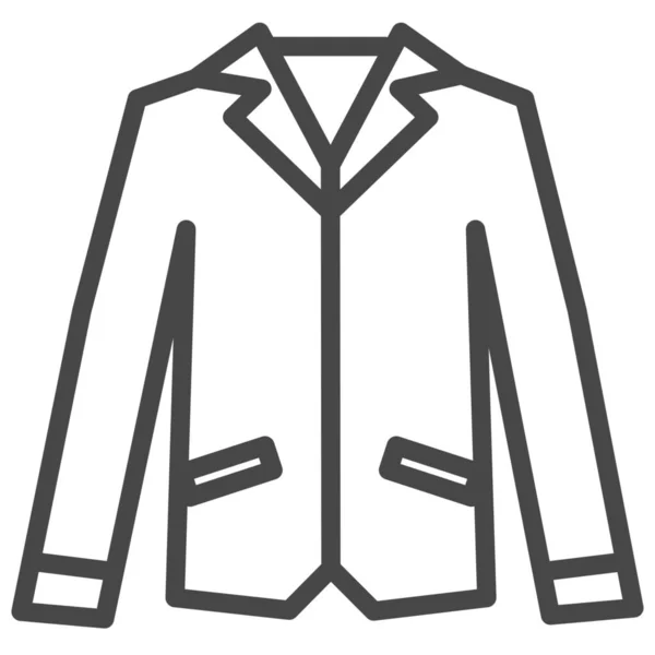 Ropa Chaqueta Moda Icono Estilo Del Esquema — Vector de stock