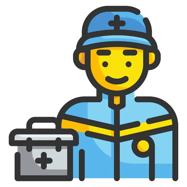 Pictogram Ambulancepersoneel — Stockvector