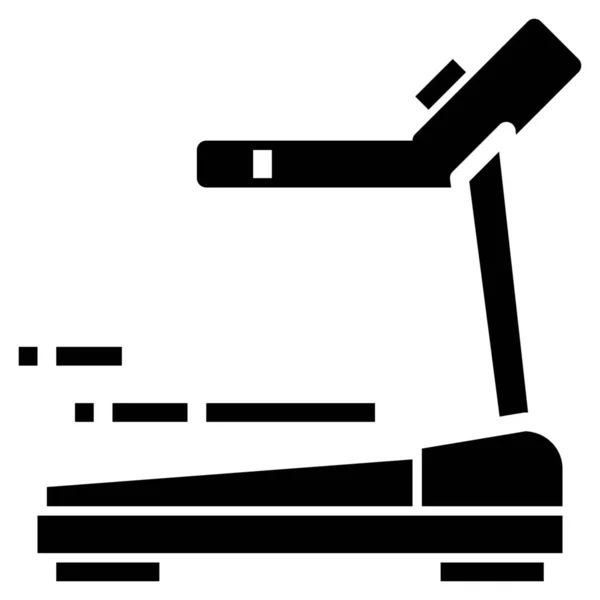 Іконка Електричного Тренажерного Залу Суцільному Стилі — стоковий вектор