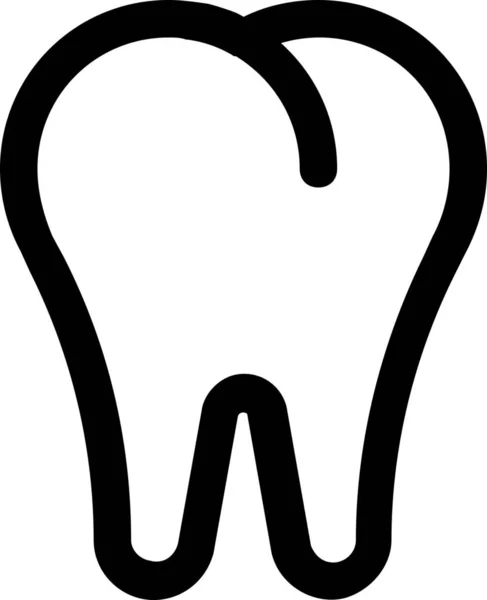 Dentista Medico Heath Icona Stile Outline — Vettoriale Stock