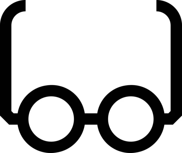 Ruházat Női Szemüveg Ikon Vázlatos Stílusban — Stock Vector