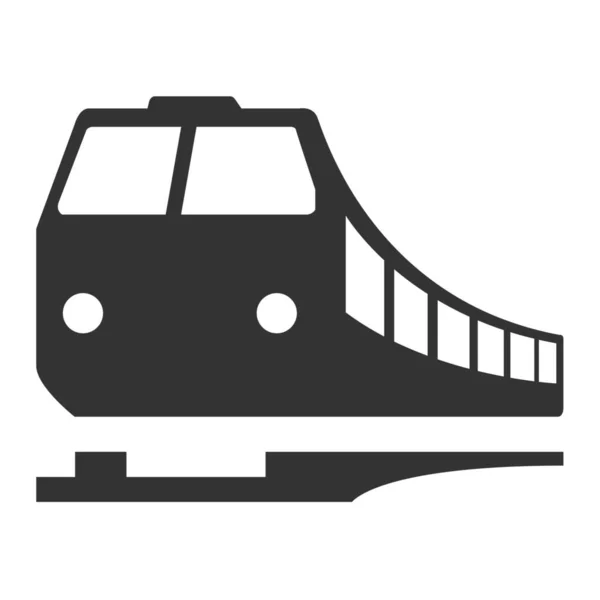 Icono Del Ferrocarril Logístico Carga Estilo Sólido — Vector de stock