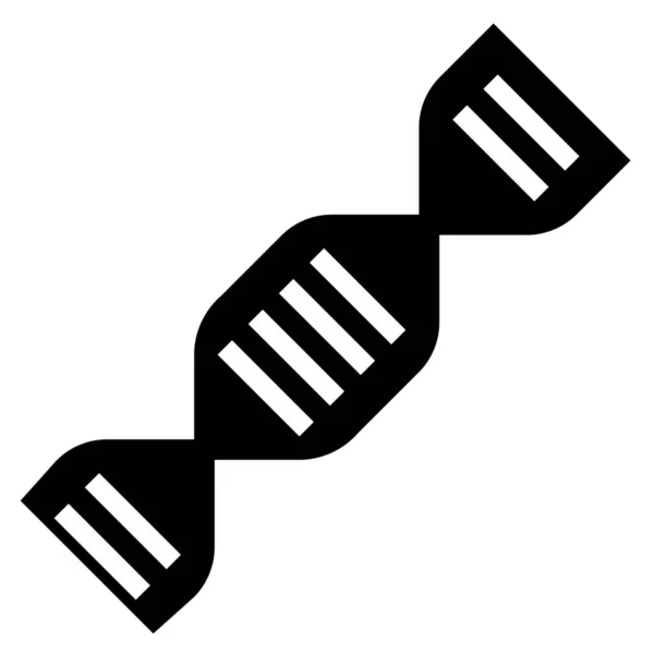 Biology Dna Genes Icon Solid Style — Stock Vector