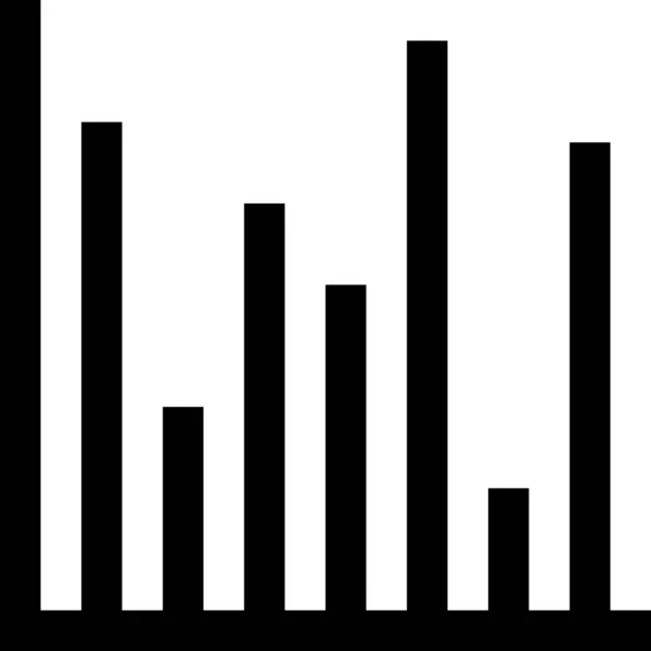 Gráfico Disminución Icono Gráfico Estilo Esquema — Archivo Imágenes Vectoriales