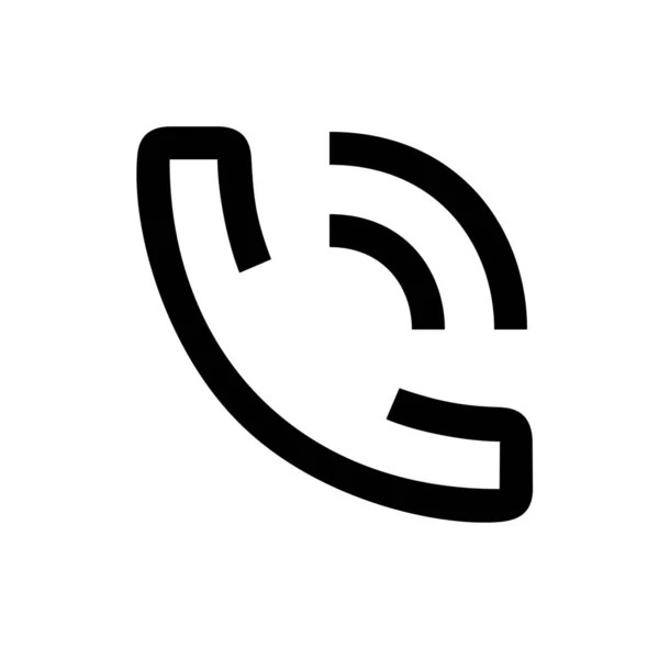 Toestel Telefoon Rinkelen Pictogram Outline Stijl — Stockvector