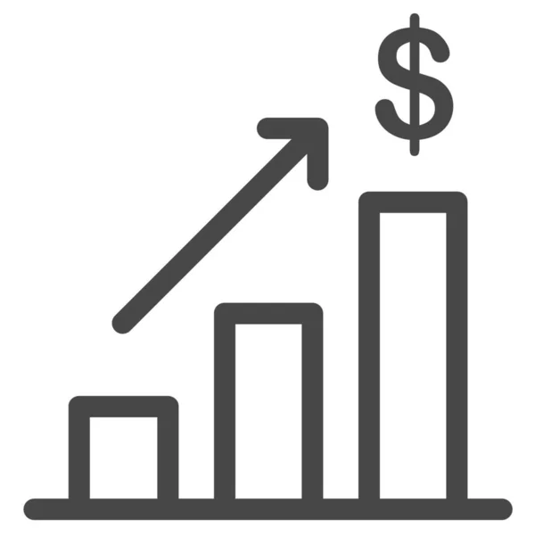 Gainer Stock Icona Alto Stile Outline — Vettoriale Stock