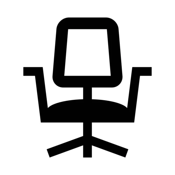 Sitz Innenraum Stuhl Ikone — Stockvektor