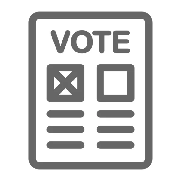 Campaña Signo Voto Icono — Vector de stock