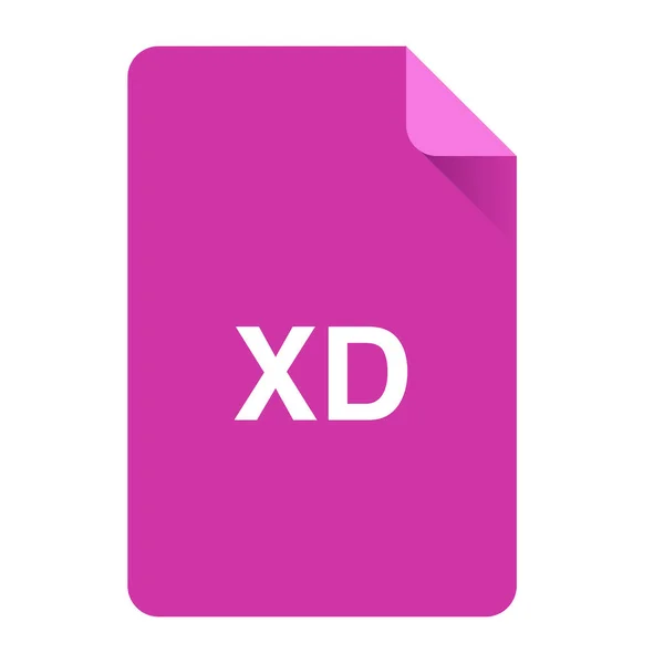 Adobe Dokument Icon Flachen Stil — Stockvektor