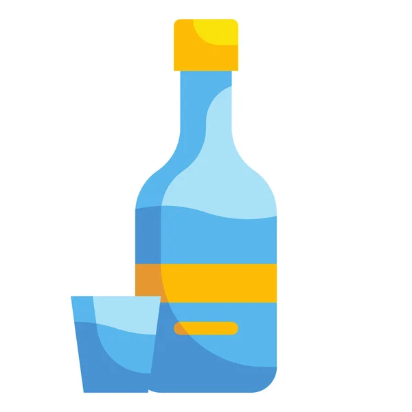 Alcohol Beverage Drink Icon Flat Style — Stock Vector