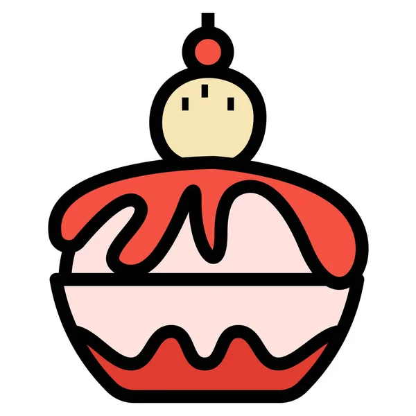 Іконка Десертом Bingsu Ice — стоковий вектор