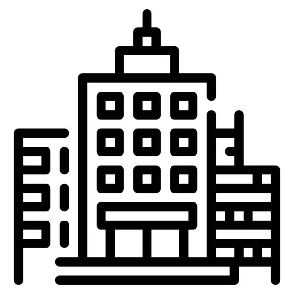 Εικονίδιο Χρημάτων Ιδρύματος Κτιρίων Στην Κατηγορία Κτιρίων — Διανυσματικό Αρχείο