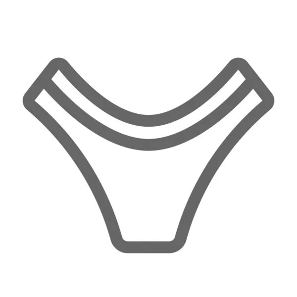 Innerkläder Stringtrosa Underkläder Ikon — Stock vektor