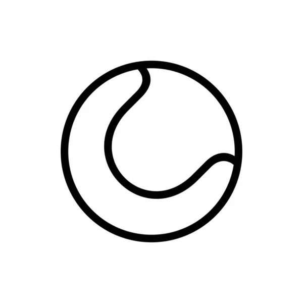 Икона Тенниса Стиле Outline — стоковый вектор