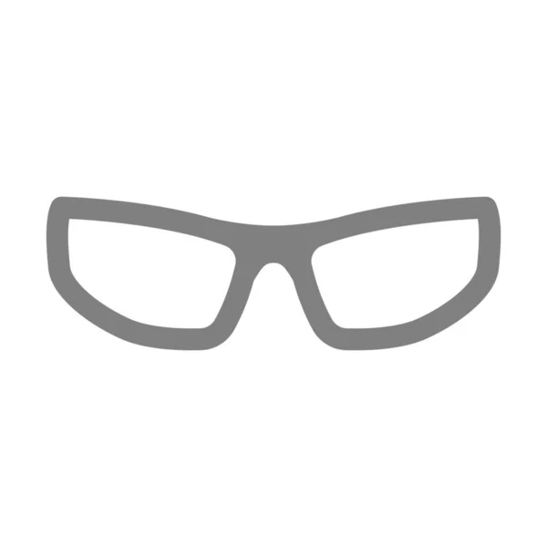 Icono Gafas Vista Motorista Estilo Outline — Vector de stock