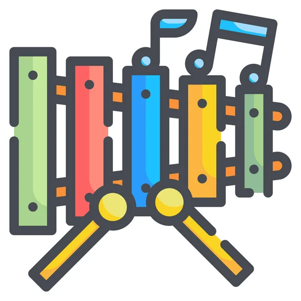 Instrument Éducation Maternelle Icône — Image vectorielle