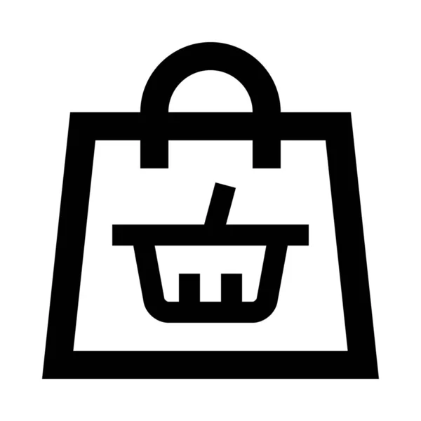 Panier Icône Panier Dans Catégorie Shopping Commerce — Image vectorielle
