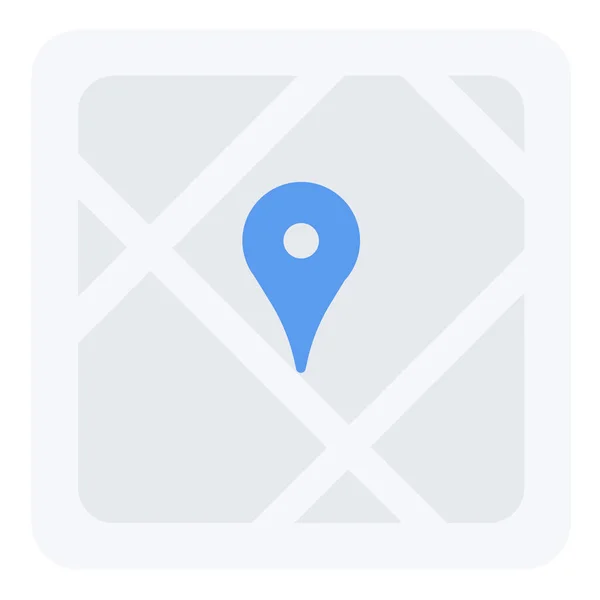 App Map Scherm Pictogram Platte Stijl — Stockvector