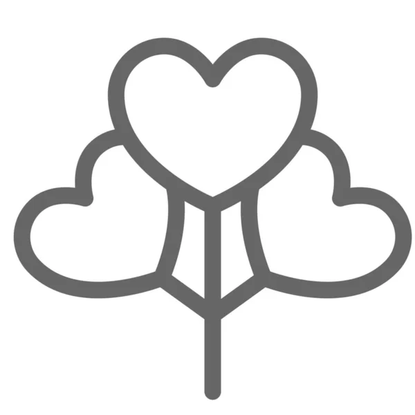 Blume Herz Liebe Symbol Der Kategorie Liebe Romantik — Stockvektor