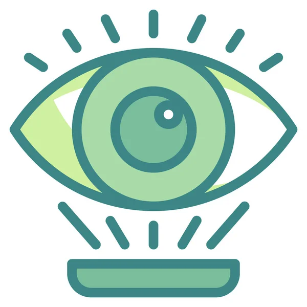 Ícone Óptico Interface Olho — Vetor de Stock
