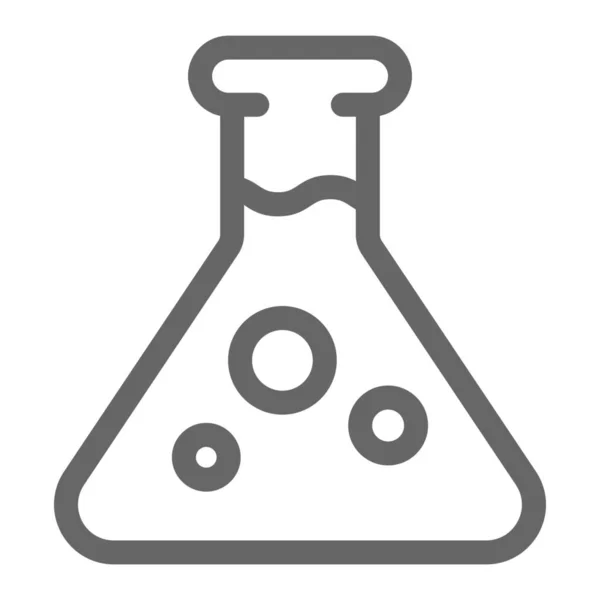 Иконка Химической Медицинской Трубки Стиле Контура — стоковый вектор