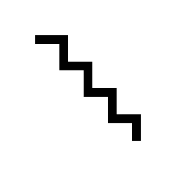 楼梯转运站轮廓图标 — 图库矢量图片