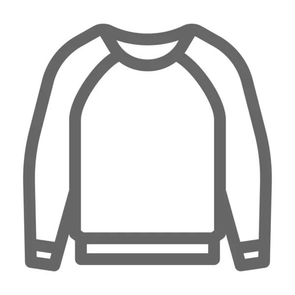 Paño Ropa Abrigo Icono Estilo Esquema — Archivo Imágenes Vectoriales